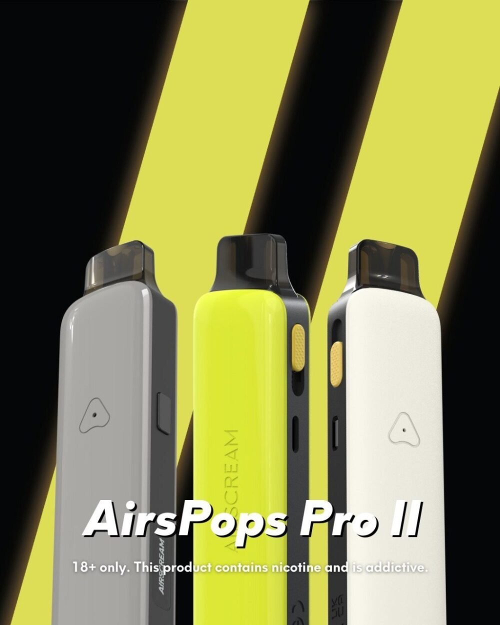 Airscream Airspops Pro II 英國品牌 氣泡2 pro2代 1000mAh 可調瓦數