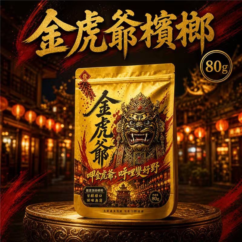 【金虎爺檳榔】大陸檳榔乾果 30顆獨立包裝隨身方便 台灣市場調味